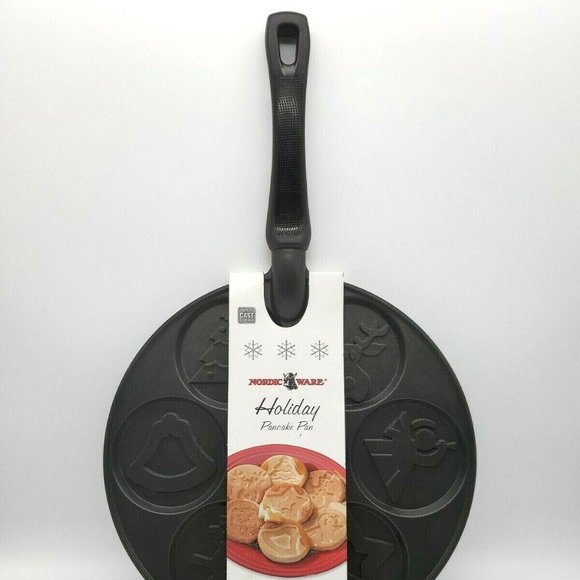 Nordic Ware Holiday Snowman Angel Pancake Pan Cast Aluminum Non-stick - Picture 13 of 13